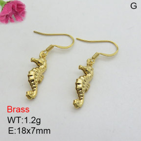 Fashion Brass Earrings  F3E200466aajo-J125