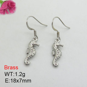 Fashion Brass Earrings  F3E200467aajo-J125