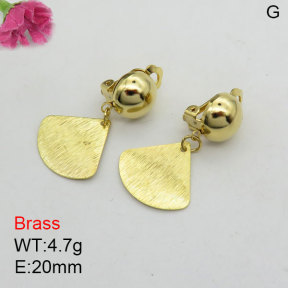 Fashion Brass Earrings  F3E200484bbml-J125