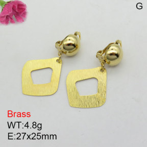 Fashion Brass Earrings  F3E200491bbml-J125
