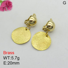 Fashion Brass Earrings  F3E200492bbml-J125