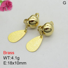Fashion Brass Earrings  F3E200494bbml-J125