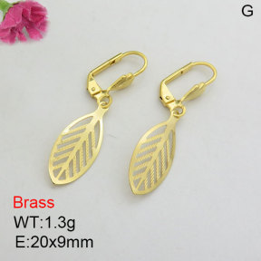 Fashion Brass Earrings  F3E200509vbmb-J125