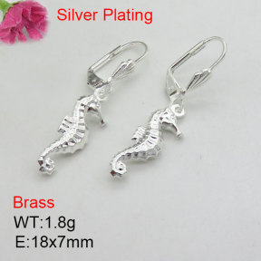 Fashion Brass Earrings  F3E200514vbmb-J125