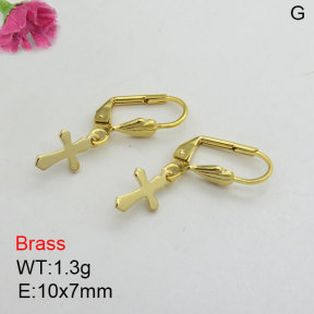 Fashion Brass Earrings  F3E200515vbll-J125