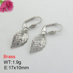 Fashion Brass Earrings  F3E200519vbmb-J125