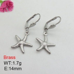 Fashion Brass Earrings  F3E200525vbmb-J125