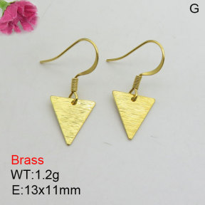 Fashion Brass Earrings  F3E200530aajo-J125