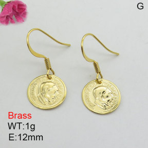 Fashion Brass Earrings  F3E200539aajo-J125