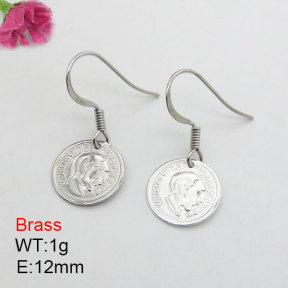 Fashion Brass Earrings  F3E200540aajo-J125