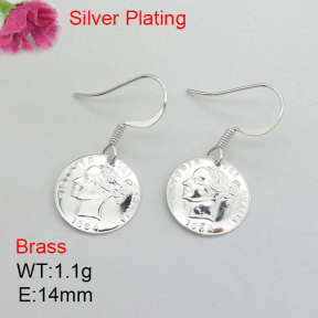 Fashion Brass Earrings  F3E200544aajo-J125