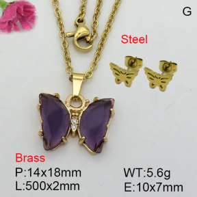 Fashion Brass Sets  F3S008962ablb-J81