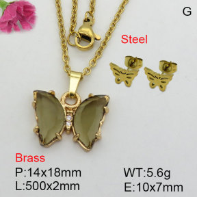 Fashion Brass Sets  F3S008964ablb-J81