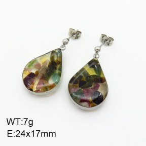 Natural  Tourmaline SS Earrings  3E4003355vhha-908