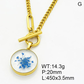 SS Necklace  3N3001030bhva-908