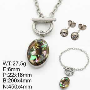 Natural Abalone Shell SS Sets  3S0013120vivl-908