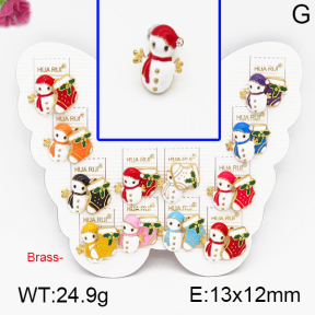 Fashion Brass Earrings  F5E300066vhmv-K01
