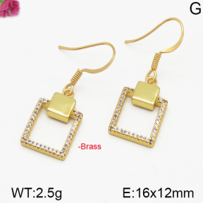 Fashion Brass Earrings  F5E400182bbov-J125