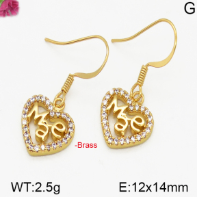 Fashion Brass Earrings  F5E400186vbpb-J125