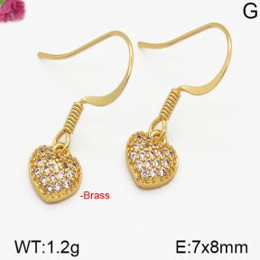 Fashion Brass Earrings  F5E400188bbov-J125