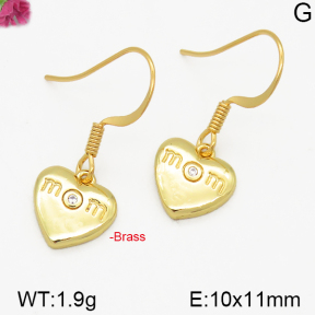 Fashion Brass Earrings  F5E400190vbnb-J125