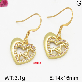 Fashion Brass Earrings  F5E400192vbpb-J125