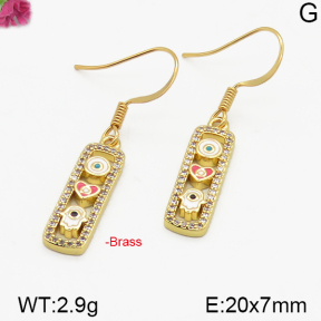 Fashion Brass Earrings  F5E400194ahjb-J125