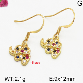 Fashion Brass Earrings  F5E400196bbov-J125