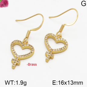 Fashion Brass Earrings  F5E400205vbpb-J125