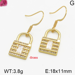 Fashion Brass Earrings  F5E400209bhva-J125