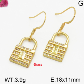Fashion Brass Earrings  F5E400210bhva-J125