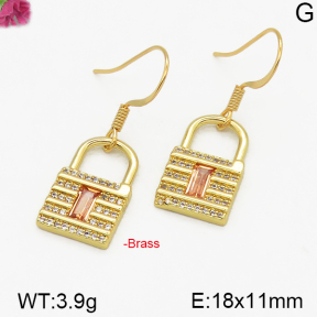 Fashion Brass Earrings  F5E400211bhva-J125