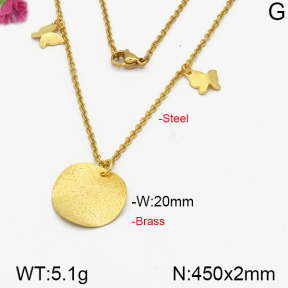 Fashion Brass Necklace  F5N200078vbnb-J125