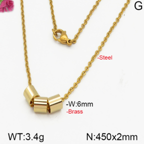Fashion Brass Necklace  F5N200081vbmb-J125