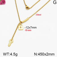 Fashion Brass Necklace  F5N200082vbpb-J125