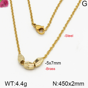 Fashion Brass Necklace  F5N200084vbmb-J125