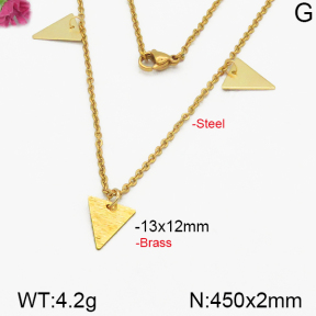 Fashion Brass Necklace  F5N200085vbnb-J125