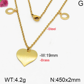 Fashion Brass Necklace  F5N200086vbnb-J125