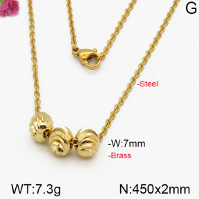 Fashion Brass Necklace  F5N200087vbmb-J125