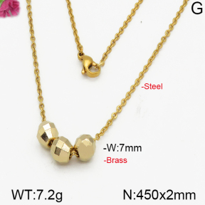 Fashion Brass Necklace  F5N200088vbmb-J125