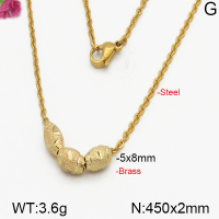 Fashion Brass Necklace  F5N200089vbmb-J125