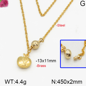 Fashion Brass Necklace  F5N200091vbnb-J125