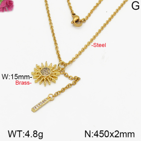 Fashion Brass Necklace  F5N400239vbpb-J125