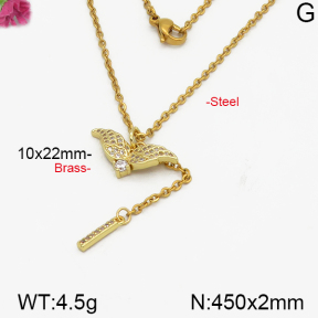 Fashion Brass Necklace  F5N400241vbpb-J125