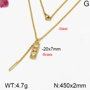 Fashion Brass Necklace  F5N400242bhia-J125