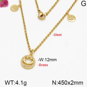 Fashion Brass Necklace  F5N400243vbpb-J125