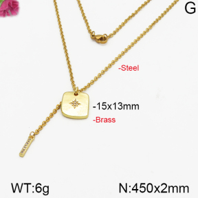 Fashion Brass Necklace  F5N400244vbpb-J125
