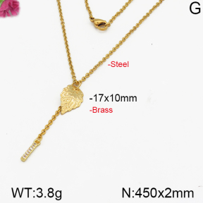 Fashion Brass Necklace  F5N400245bbov-J125