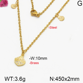 Fashion Brass Necklace  F5N400246vbpb-J125