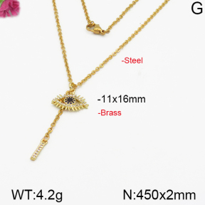 Fashion Brass Necklace  F5N400248vbpb-J125